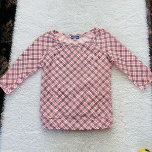 Burberry London Blue Label Nova check Multicolor Shirt Top size EU 38 US M